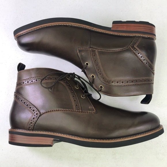 Nunn Bush Brown Leather Ozark Chukka Boots Size 10XW main image 7